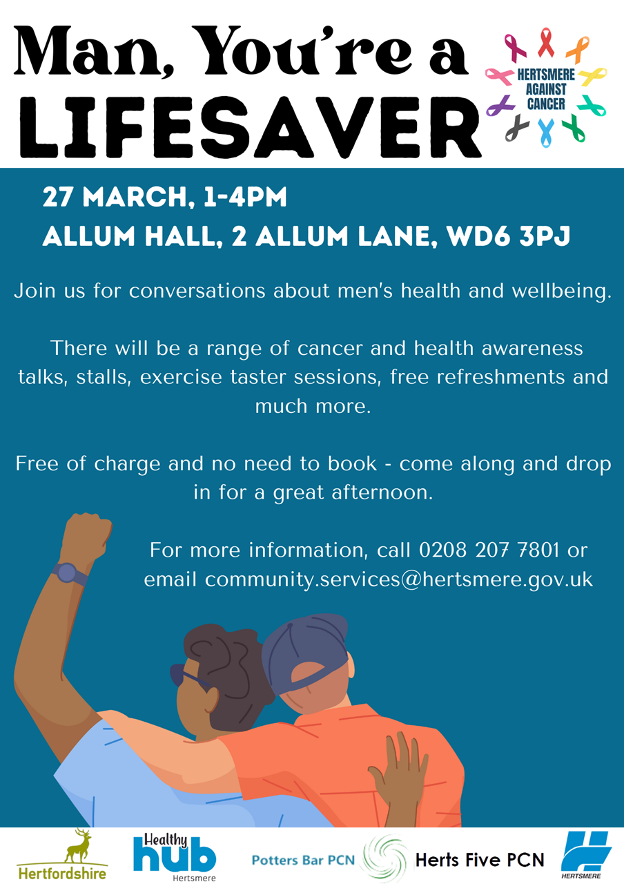 Man, You're a LIFESAVER event poster 240327