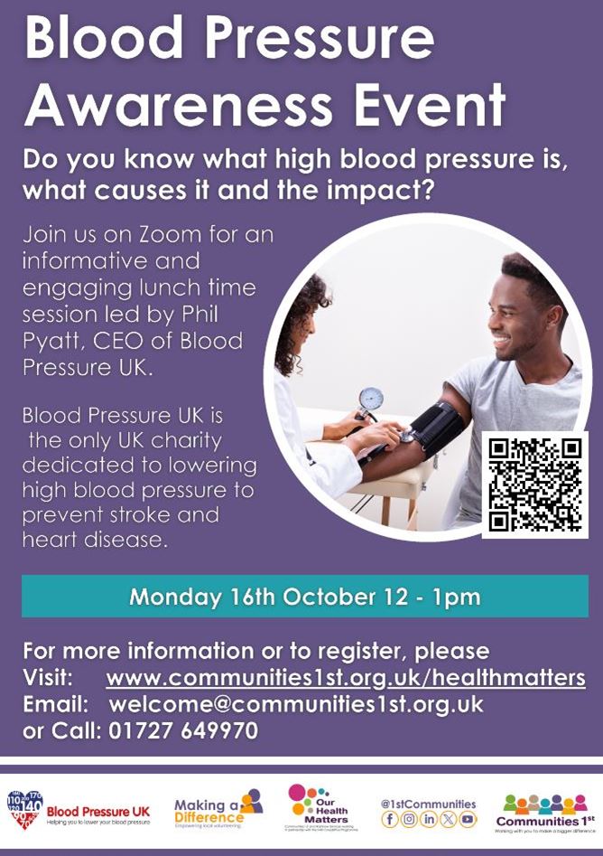 Our Health Matters - Blood Pressure Webinar 16.10.23
